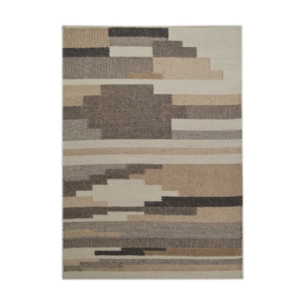 Béžový vlněný koberec The Rug Republic Houston, 230 x 160 cm