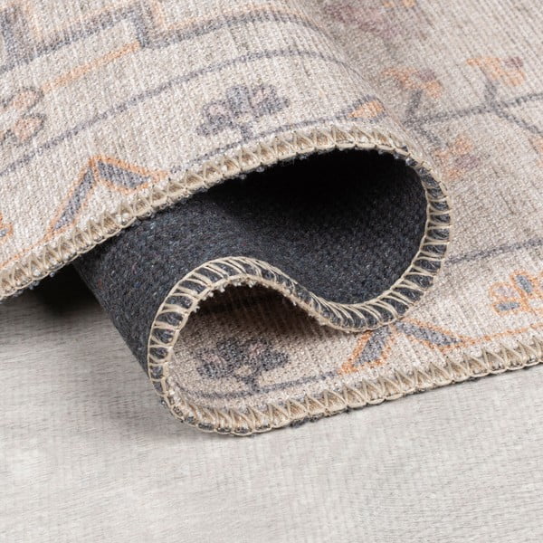 Кремав килим подходящ за пране 152x230 cm Teo Traditional – Flair Rugs-image-2