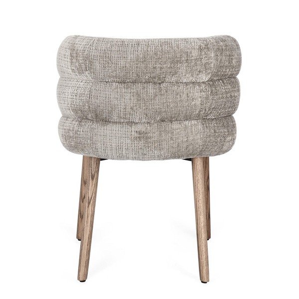 Сив тапициран трапезен стол Ilma – Bizzotto-image-4