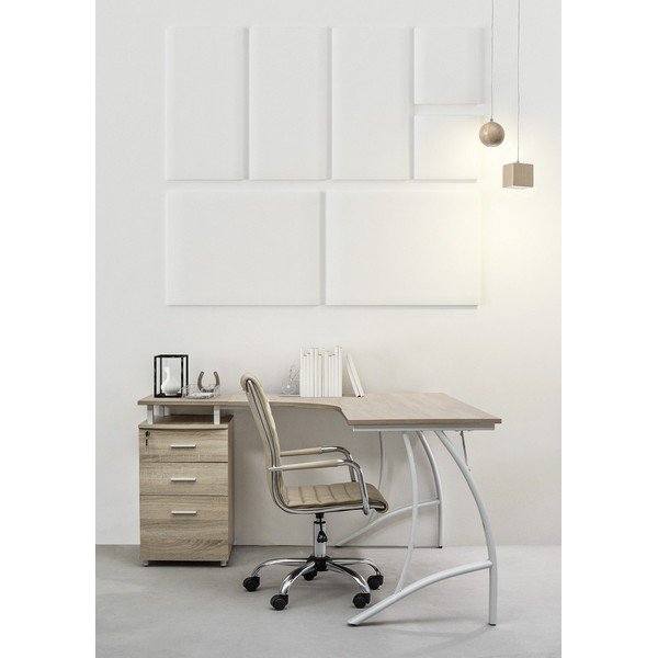 Кафяво-сив офис стол от имитация на кожа Perth – Yes Everyday-image-1