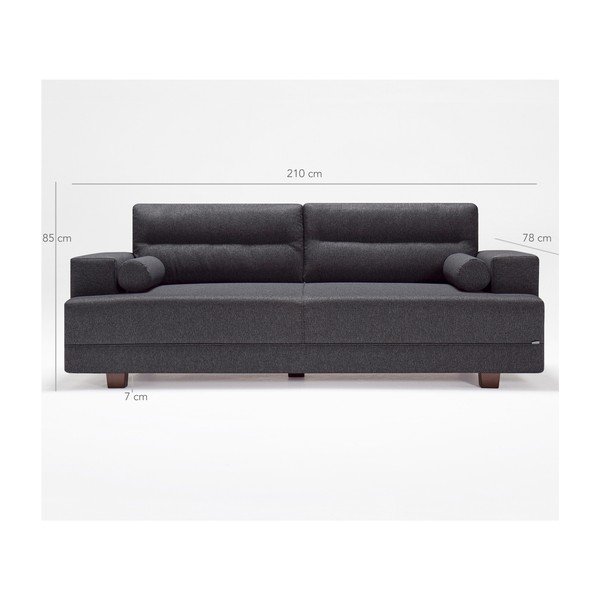 Сив диван с отоманка Ivett - Balcab Home-image-1