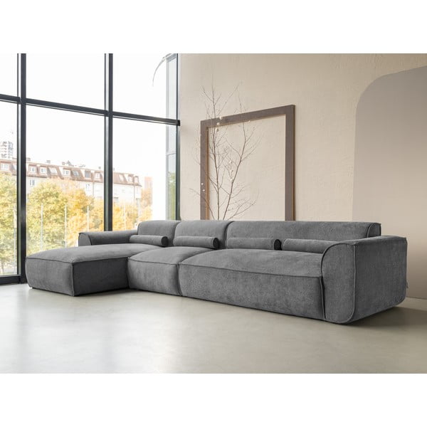 Сив ъглов диван (ляв ъгъл) Flex Felix – Miuform-image-3