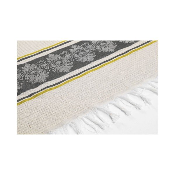 Šedobéžová hammam osuška Deco Bianca Loincloth Stripe Nurbanu, 80 x 170 cm-image-2