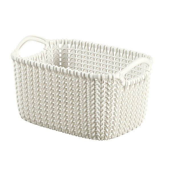 Бяла кошница за съхранение , 3 л Knit - Curver
