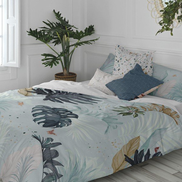 Комплект от 2 памучни декоративни калъфки за възглавници Tropical - Happy Friday Basic-image-1