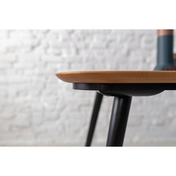 Трапезна маса от ясенова дървесина с черни крака , 180 x 90 cm Contrast - Ragaba-image-3