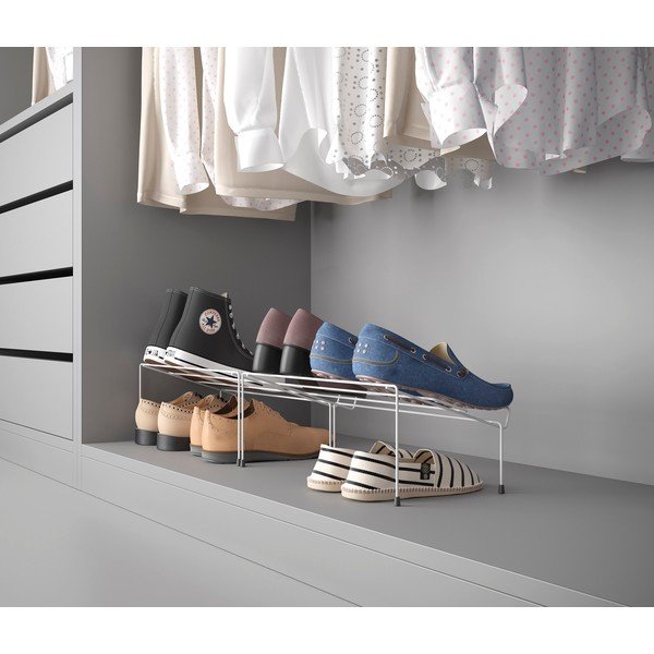 Комплект от 2 бели стойки за обувки от неръждаема стомана Cipok - Metaltex-image-1