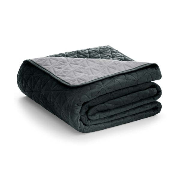 Тъмносива покривка за легло Graphite, 220 x 240 cm Laila - AmeliaHome