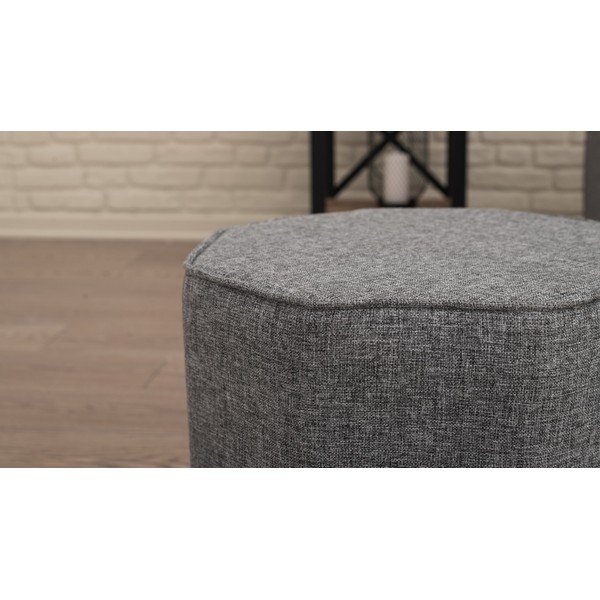 Сива табуретка Hexa – Balcab Home-image-2