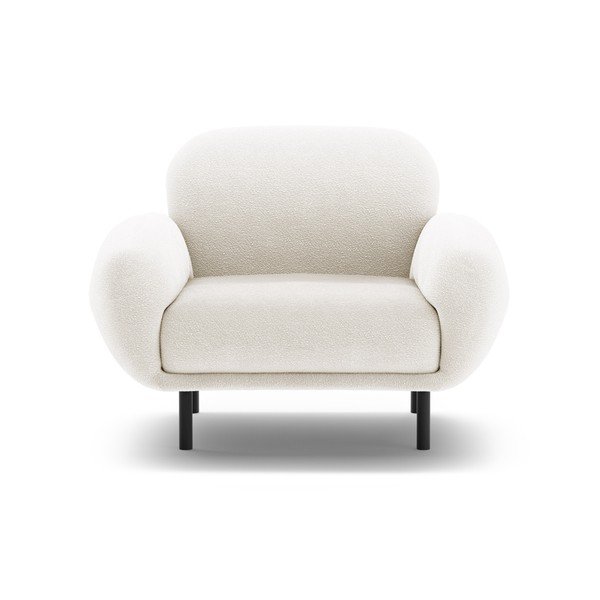 Бяло кресло от букле Poppy – Micadoni -image-1