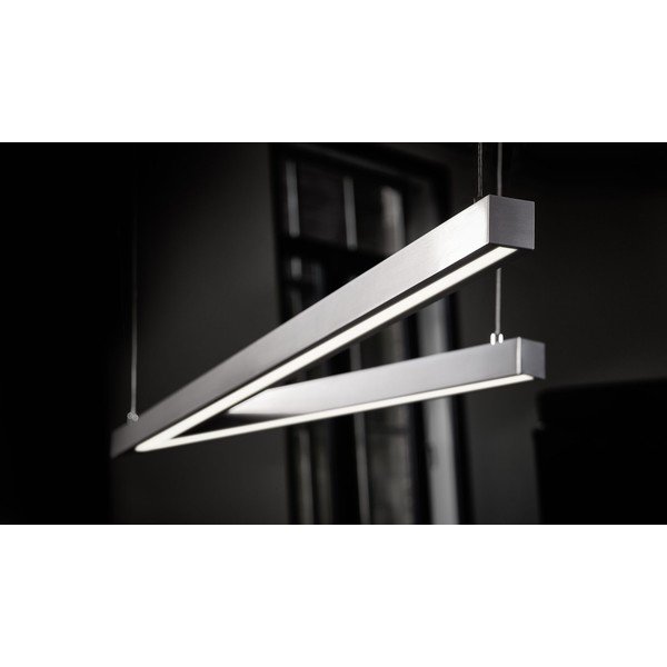 Сиво LED висящо осветително тяло с гласово управление/ управление чрез мобилно приложение с метален абажур Cicanto – CINQUE-image-2