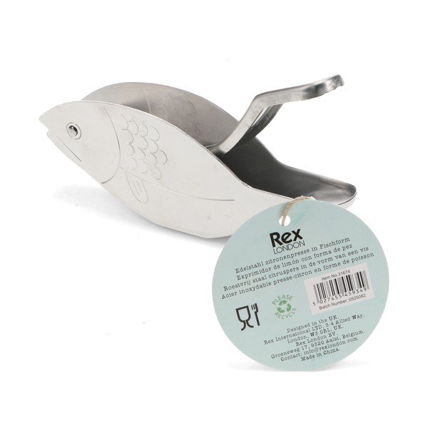 Цитрусова преса от неръждаема стомана Fish – Rex London-image-4