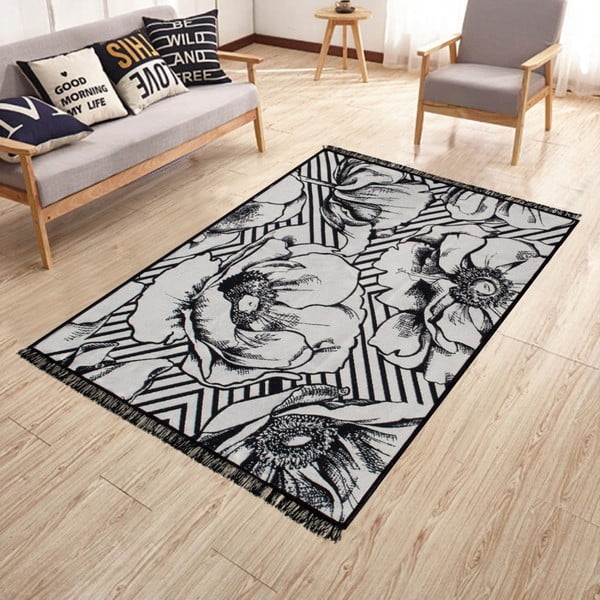 Двустранен килим Doube Blackrose, 140 x 215 cm - Kate Louise