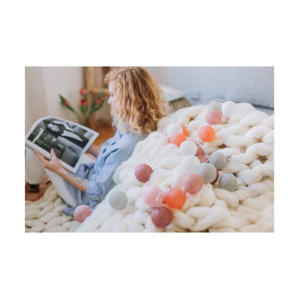 Бяла светлинна верига с LED крушки , 30 лампички - LUKKA-image-3