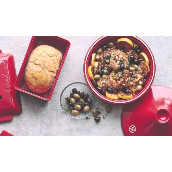 Керамичен съд за готвене с капак 3,9 l Flame – Emile Henry-image-1