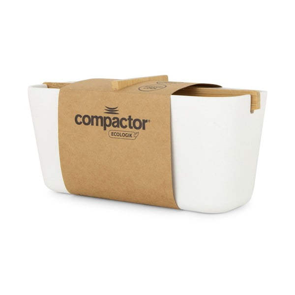 Бял органайзер за баня Ecologic, 21 x 8 cm - Compactor-image-2