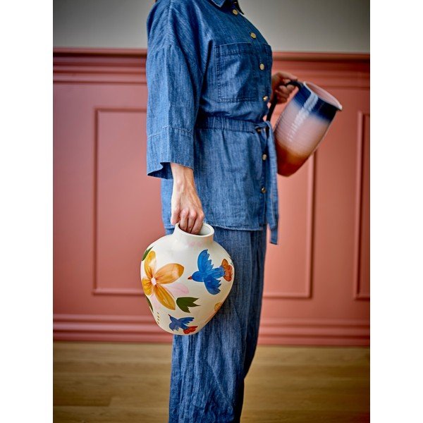 Глинена ръчно рисувана ваза (височина 27 cm) Maricala – Bloomingville-image-3