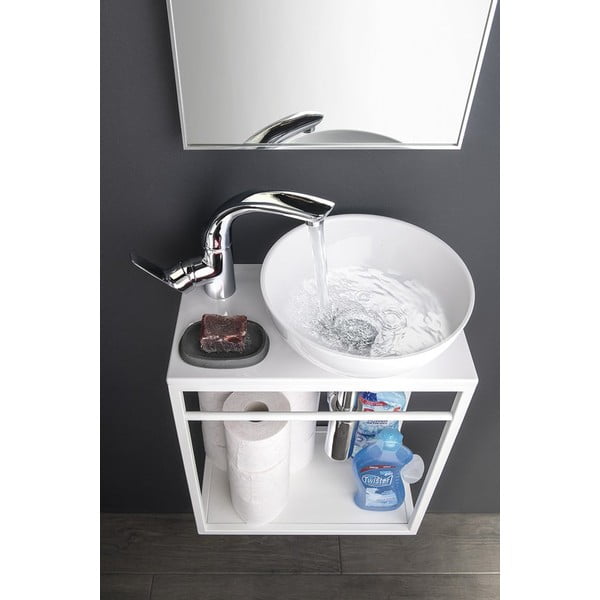 Бяла керамична кръгла мивка ø 28 cm Aster – Sapho-image-1