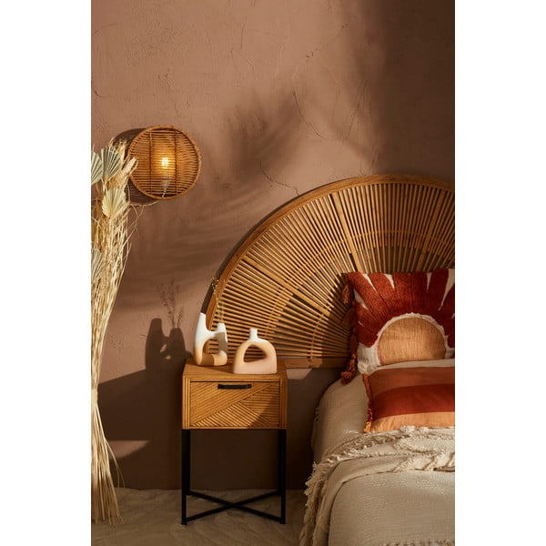 Дървено-бамбукова декорация за стена 159x80 cm Solor - Sema-image-2