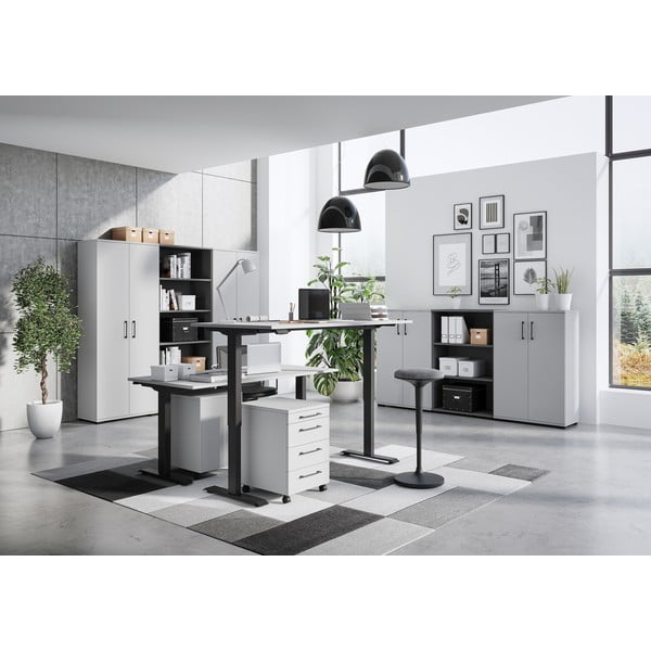 Работна маса с електрическо регулиране на височината 80x160 cm Agenda – Germania-image-1