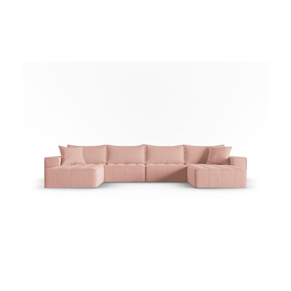 Розов ъглов диван Mike - Micadoni Home