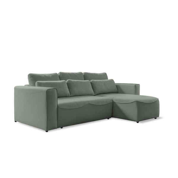 Светлозелен ъглов разтегателен диван (променлив) Homely Tommy - Miuform