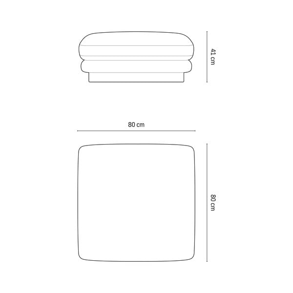 Бежова табуретка Torino – Micadoni Home-image-3