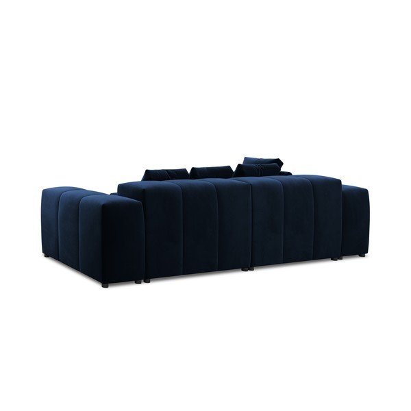 Ъглов диван от синьо кадифе (променлива) Rome Velvet - Cosmopolitan Design-image-4