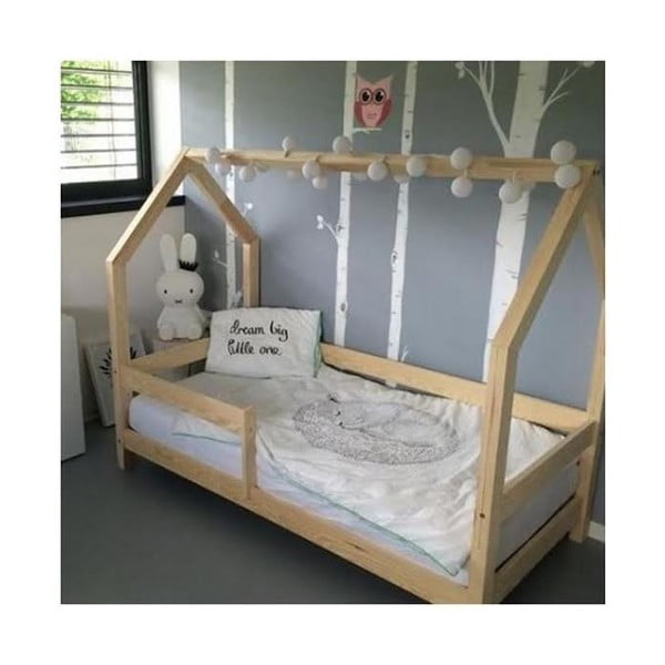 Dětská postel s vyvýšenými nohami a bočnicemi Benlemi Tery, 80 x 160 cm, výška nohou 20 cm