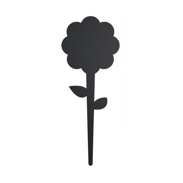 Psací štítek s křídovým popisovačem Securit Silhouette Flower, 18 x 8 cm