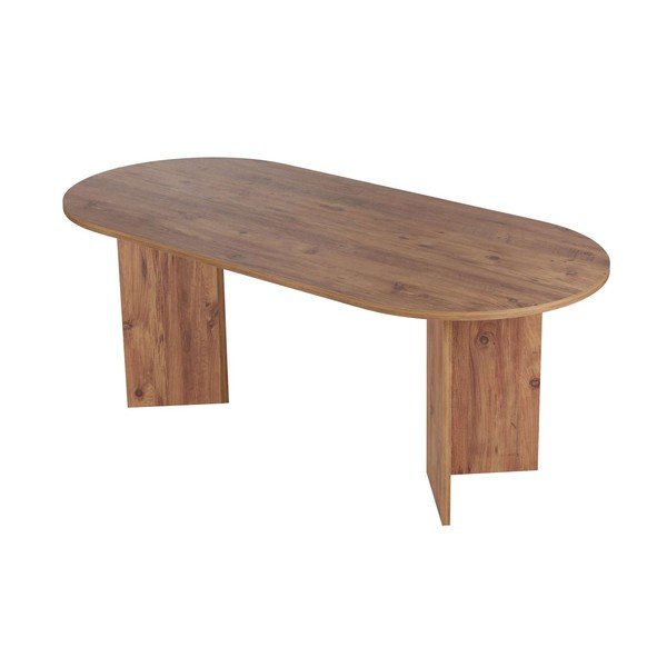 Трапезна маса с боров декор 90x200 cm Sabella – Kalune Design-image-3