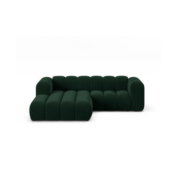 Тъмнозелен ъглов диван (ляв ъгъл) Lupine – Micadoni Home