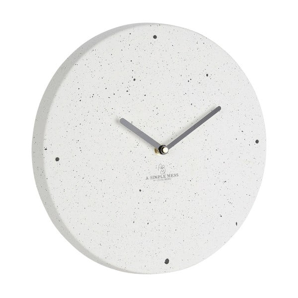 Бял стенен часовник от доломит - A Simple Mess