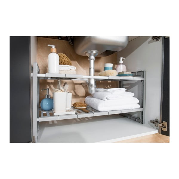 Разширяващ се рафт за шкаф под мивката с регулируема ширина - Compactor-image-4