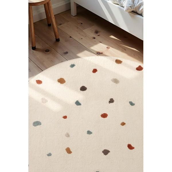 Кремав детски килим ø160 cm Funny Dots – Hanse Home-image-2