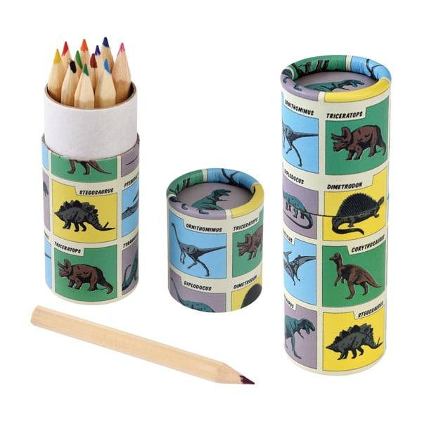 Комплект от 12 пастела Prehistoric Land - Rex London-image-2