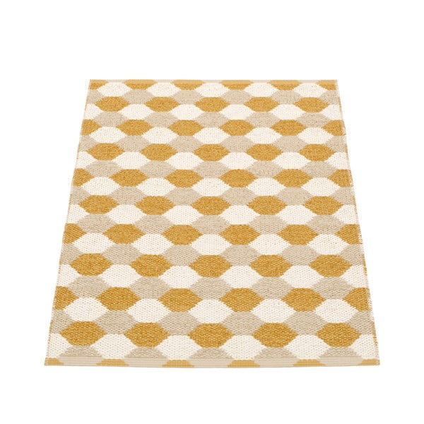 Килим за открито и закрито в цвят жълта охра 70x100 cm Dana Ochre – Pappelina