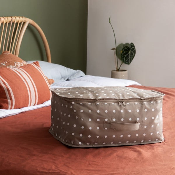 Малка бежова кутия за съхранение на дрехи Dots Rivoli - Compactor-image-1