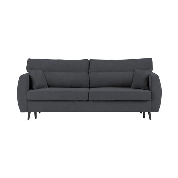 Тъмно сив триместен разтегателен диван със съхранение Brisbane - Cosmopolitan Design