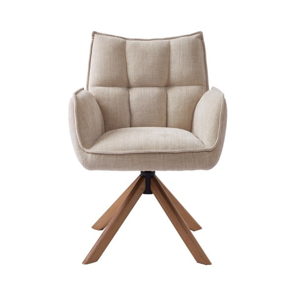 Кремави тапицирани трапезни столове в комплект 2 бр. Marilla – Unique Furniture-image-1