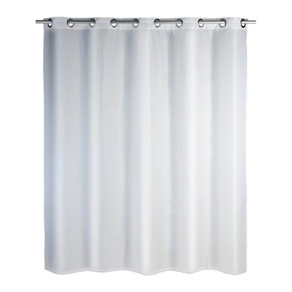 Бяла завеса за душ с покритие против мухъл Baroque, 180 x 200 cm Comfort Flex - Wenko