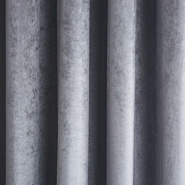 Сиви пердета в комплект от 2 бр. 229x229 cm Crushed Velvet Glamour Sequin – Catherine Lansfield-image-2