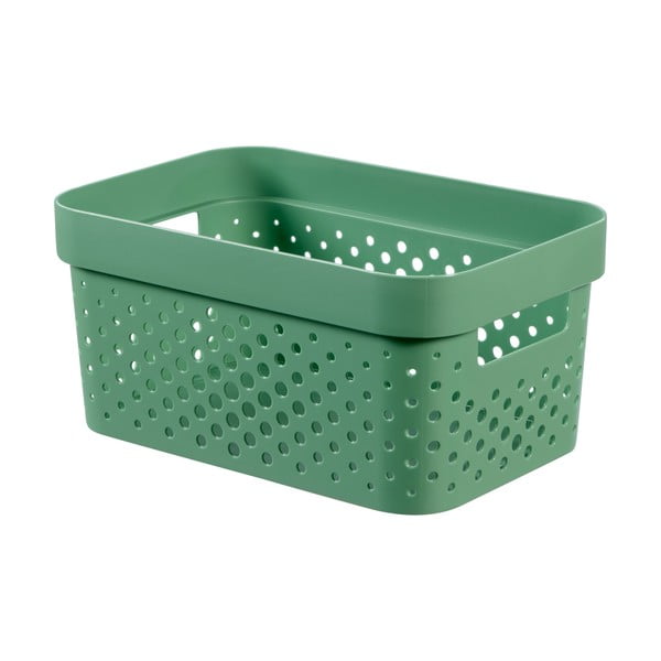 Зелена кошница за съхранение Dots, 4,5 л Infinity - Curver
