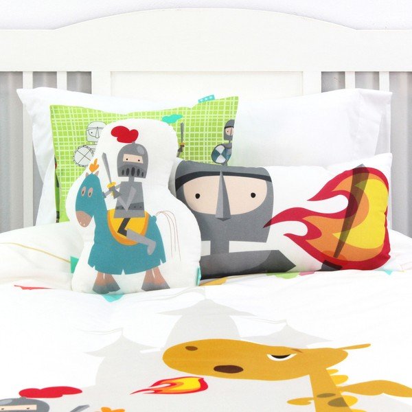 Детска памучна завивка и възглавница , 140 x 200 cm Knight - Mr. Fox-image-4