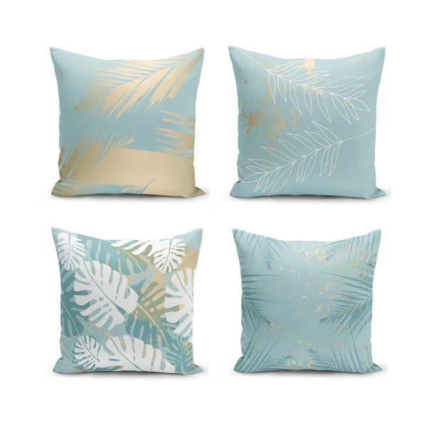 Комплект от 4 калъфки за възглавници Lagoon, 55 x 55 cm - Minimalist Cushion Covers