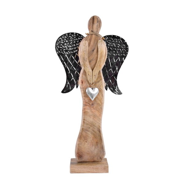 Коледна дървена украса във формата на ангел Декор Ego, височина 46 см - Ego Dekor