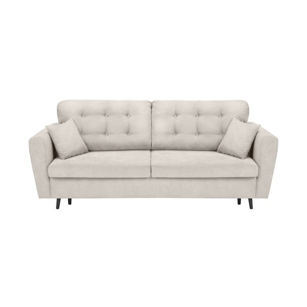 Светлосив триместен разтегателен диван с място за съхранение Lyon - Cosmopolitan Design