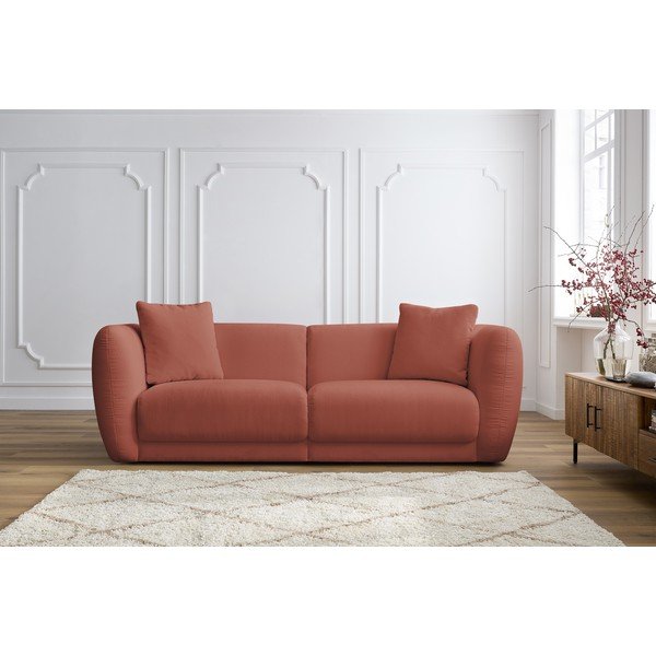 Червен диван 230 cm Bourbon - Bobochic Paris-image-1