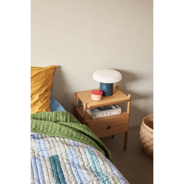 Тъмносиня настолна лампа (височина 20 cm) Ateliers – Hübsch-image-1