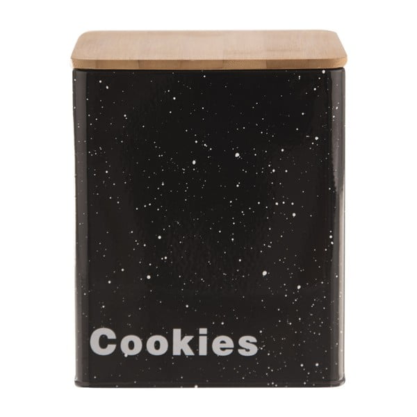 Калаена кутия за бисквити с дървен капак Mramor - Orion